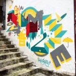 Street art, on the Stairs, of the Stairs